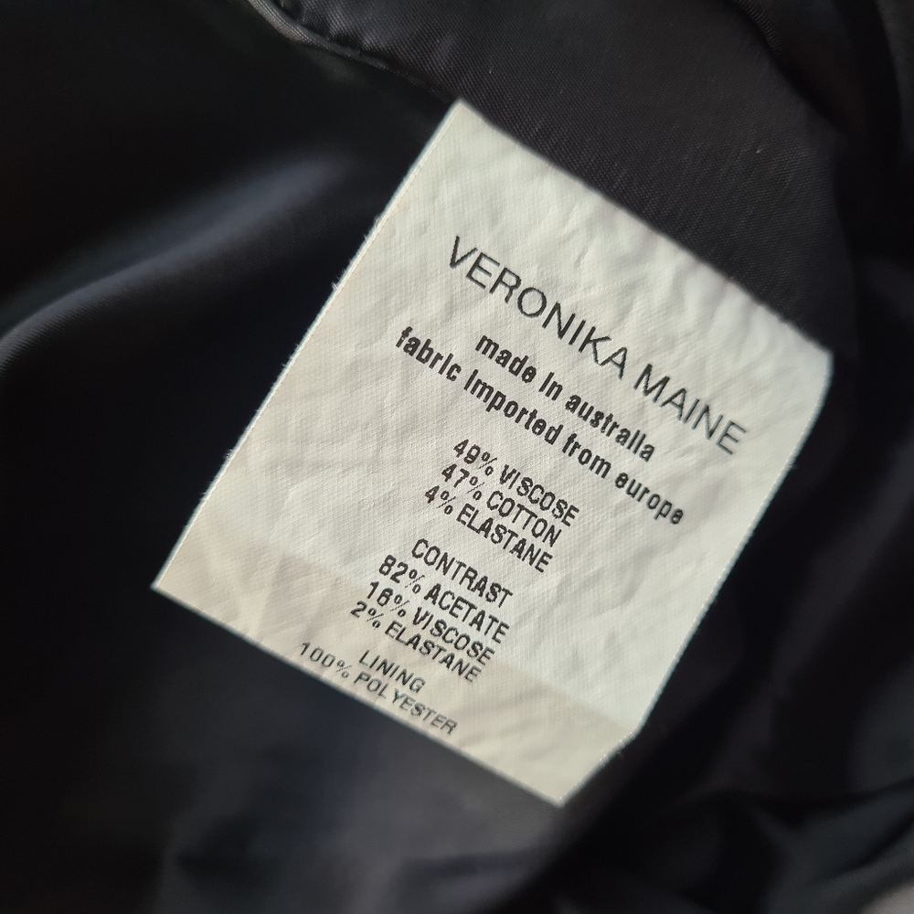 Veronika Maine 8 Black White Floral Fit & Flare Dress - Picture 8 of 10